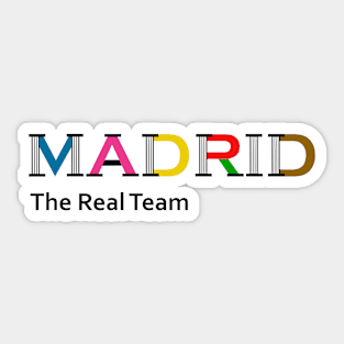 Madrid, the real team Sticker